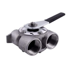 Fleck 1″ Stainless Bypass For 5600, 5800, 2510, ProFlow & 9000