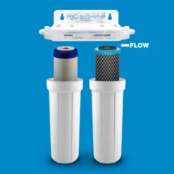 Twin Housing Under-sink Filter W/ Pentek LR-FB10 Cartridge -Home Water Filtration System Store H2O RUS 200 4