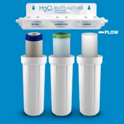 Triple Housing Under-sink Filter W/ Pentek LR-FB10 Cartridge 10 Triple Housing Under-sink Filter W/ Pentek LR-FB10 Cartridge -Home Water Filtration System Store H2O RUS 300 4