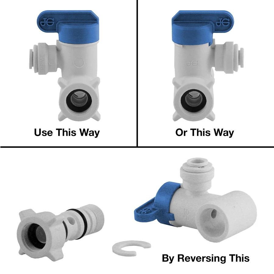 John Guest Plastic Angle Stop Adaptor Valve 3/8″ Male Compression X 3/8″ Female Compression X 3/8″ Tube 4 John Guest Plastic Angle Stop Adaptor Valve 3/8″ Male Compression X 3/8″ Female Compression X 3/8″ Tube - Image 2