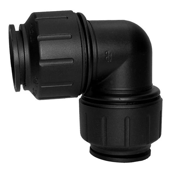 John Guest 3/4″ CTS Union Elbow (Black Polypropylene) 3 John Guest 3/4″ CTS Union Elbow (Black Polypropylene)
