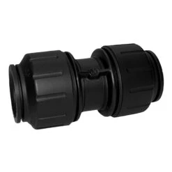 John Guest 3/4″ CTS (OD) Straight Union Connector (Black Polypropylene)