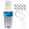 10″ X 4-1/2″ Sediment Filter Housing Kit (Clear) -Home Water Filtration System Store SFK 10 BBC 1 l