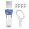 10″ X 2-1/2″ Sediment Filter Housing Kit (Clear) -Home Water Filtration System Store SFK 10C 1 l