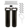 Black Sediment Filter Housing, Dual 20″ X 4-1/2″ Full Flow/BB -Home Water Filtration System Store SFK KIT DUAL 20 BB 1 l 1
