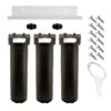 Black Sediment Filter Housing, Triple 20″ X 4-1/2″ Full Flow/BB 2 Black Sediment Filter Housing, Triple 20″ X 4-1/2″ Full Flow/BB -Home Water Filtration System Store SFK KIT TRIPLE 20 BB 1 l 1