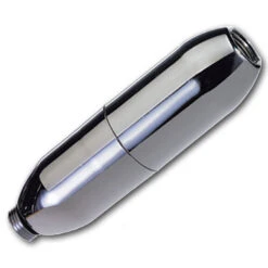 H2O International Handheld Shower Inline Filter With Chlorine Removal System (Chrome Finish)