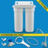 Dual Stage Under-sink Filter System With Faucet (H2O UCF-02-JG) -Home Water Filtration System Store UCF 02 JG 1