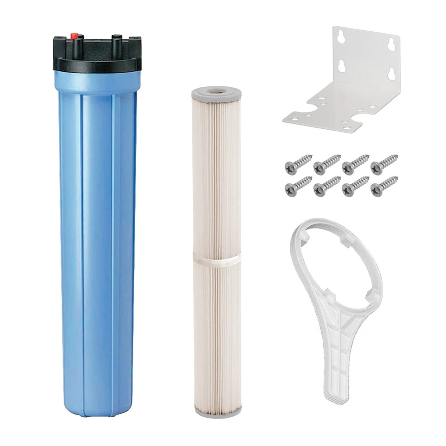 Ultraviolet Sterilizer 3/4″ Ports System: 20″ X 2-1/2″ Blue 5 Micron Sediment Filter Kit 3 Ultraviolet Sterilizer 3/4″ Ports System: 20″ X 2-1/2″ Blue 5 Micron Sediment Filter Kit