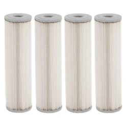 4-Pack Of Harmsco 5 Micron Pleated Sediment Cartridges